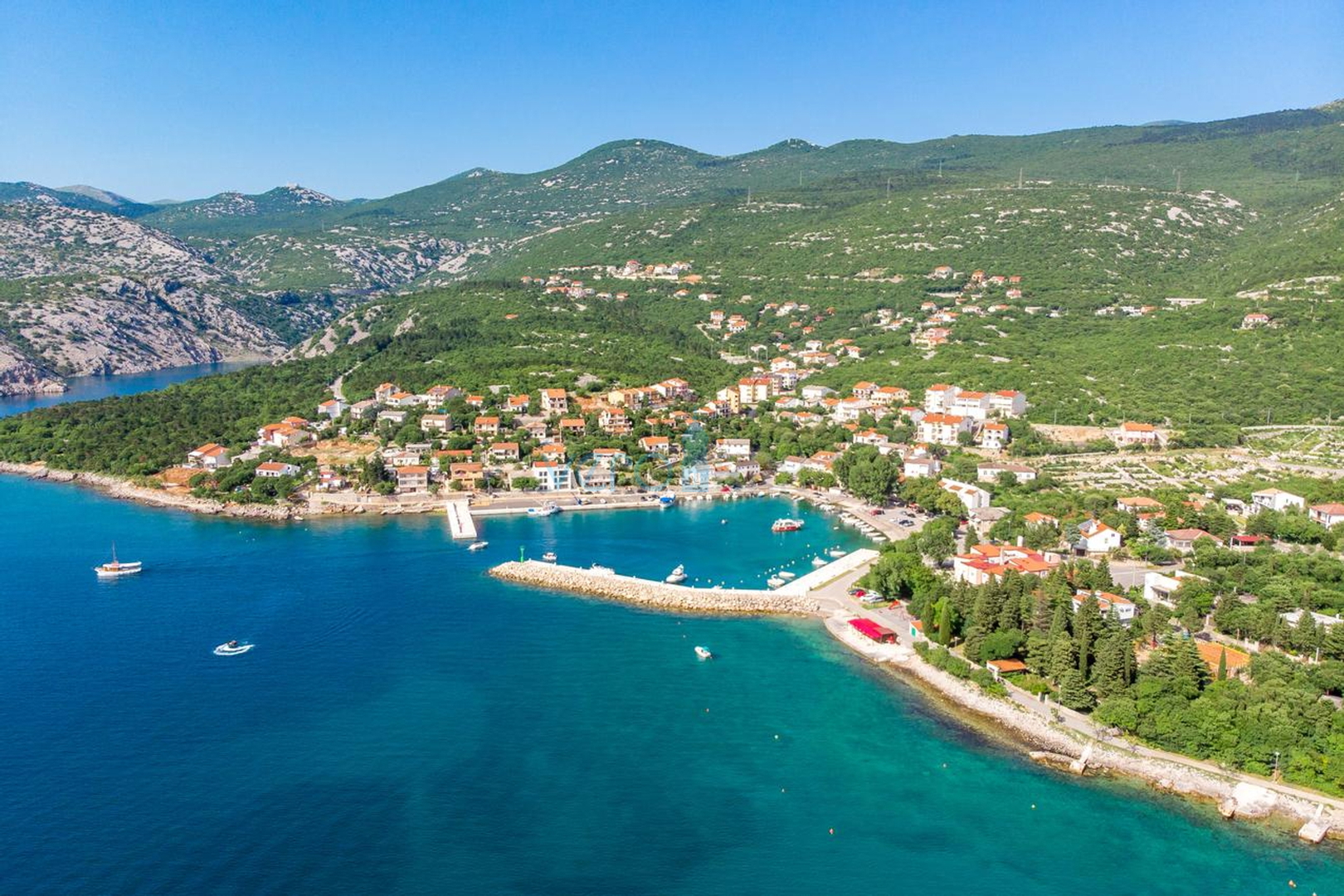 Novi Vinodolski, Klenovica - building plot, view, 500m from the sea, for sale